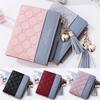Stylish Women's Cute Embossed Pu Leather Wallet With Tassel Zippers And Coin Pocket