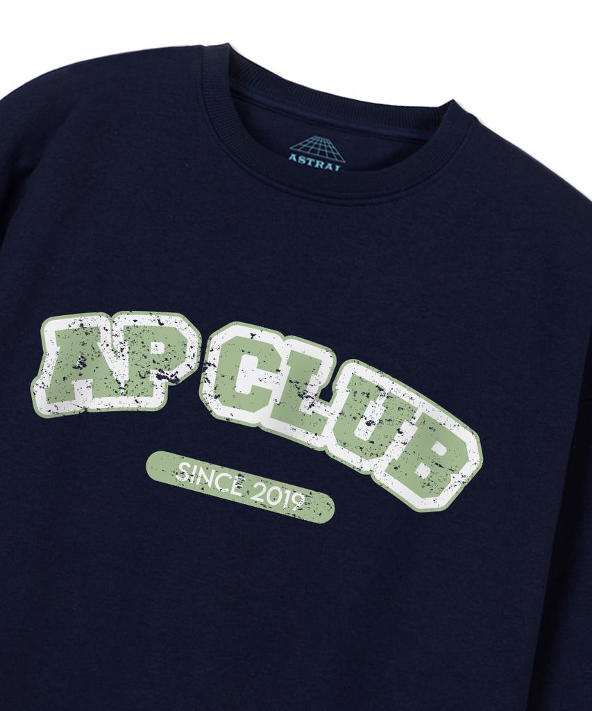 ASTRAL PROJECTION Ap Club Loose Fit Sweatshirt_Navy