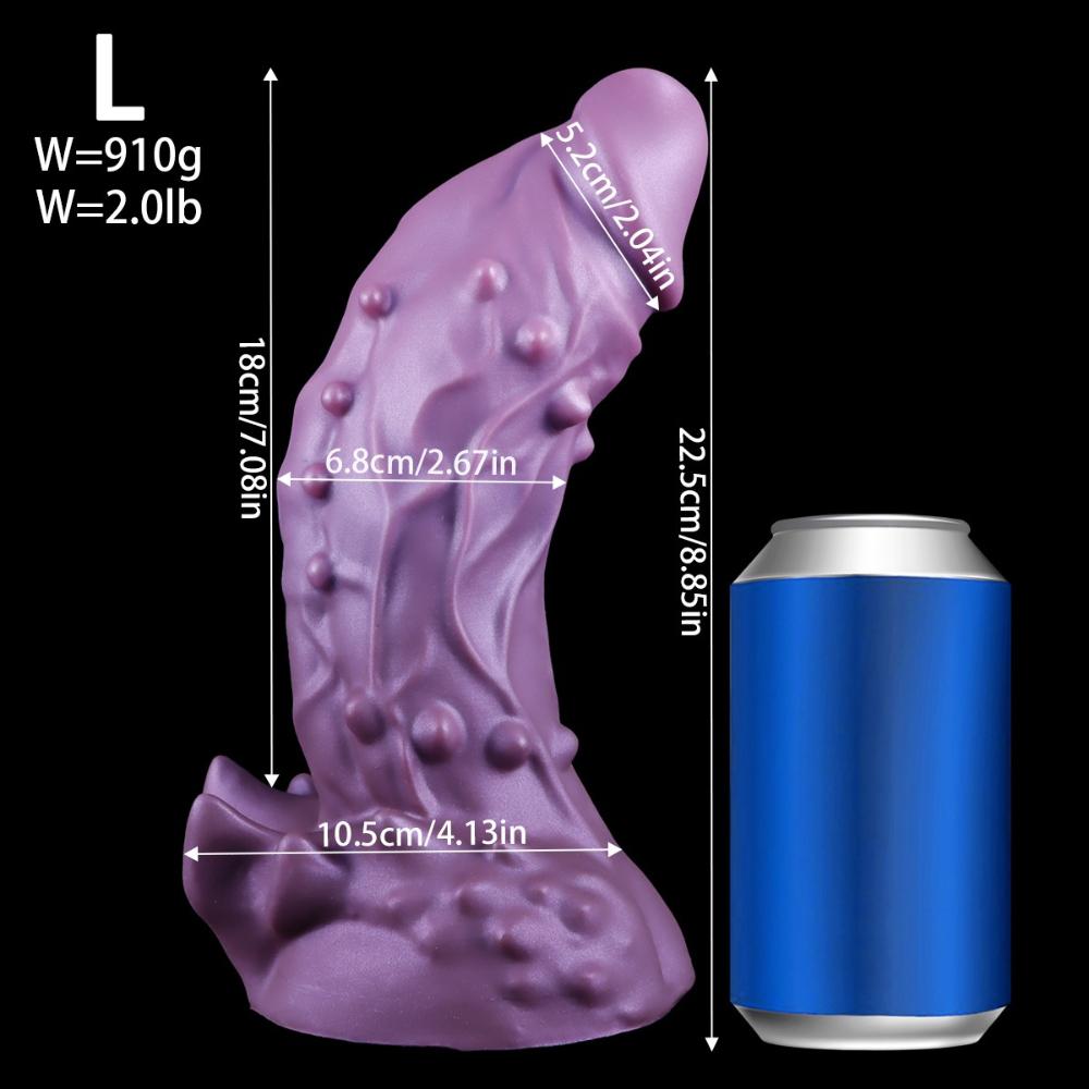 Realistic Alien Design Silicone Dildo - Liquid Silicone Adult Toy for Women, Couples Pleasure, Sensual Intimacy Enhancer