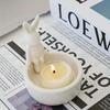 Cartoon Animal Candle Holder with Adorable Bunny Design Home Decor Suitable for Living Room Bedroom