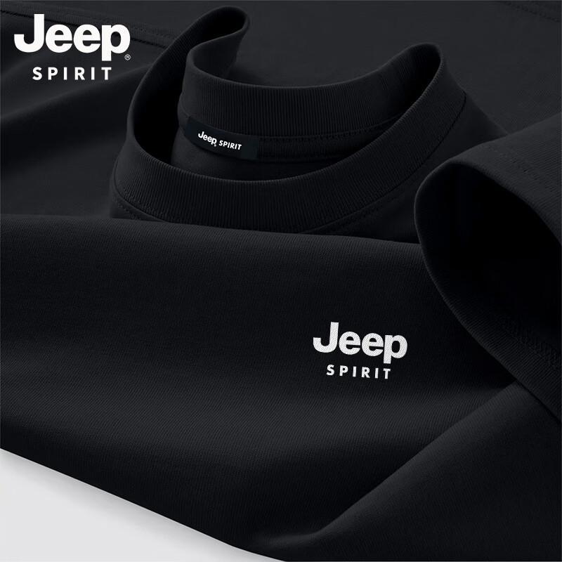 

JEEP SPIRIT Men s Pure Cotton Loose Fit Round Neck Short Sleeve T-Shirt XL