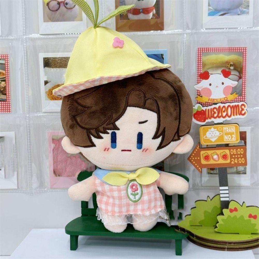 Soft Cotton Cotton Doll Rompers For 10CM Doll Mini Doll Clothes Plush Doll Outfit  House Playing