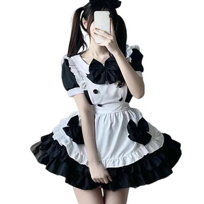 Maid Halloween Anime Cute Lolita Cute Cosplay Halloween Size S [FULINE] Costume, Cosplay, Maid, Apron, Women's Uniform, Dress, Costume, Costume,
