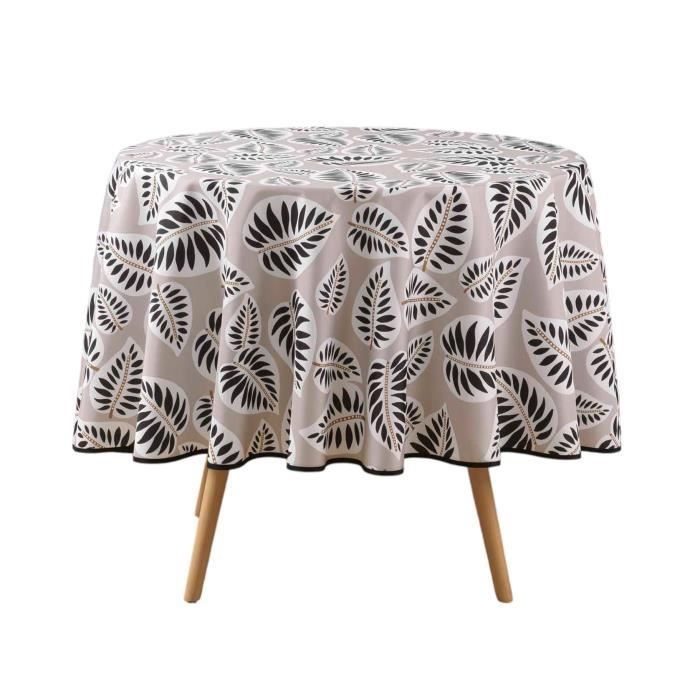 Nappe De Table Ronde - Alma - 180 Cm - Polyester - Anti-taches - Infroissable