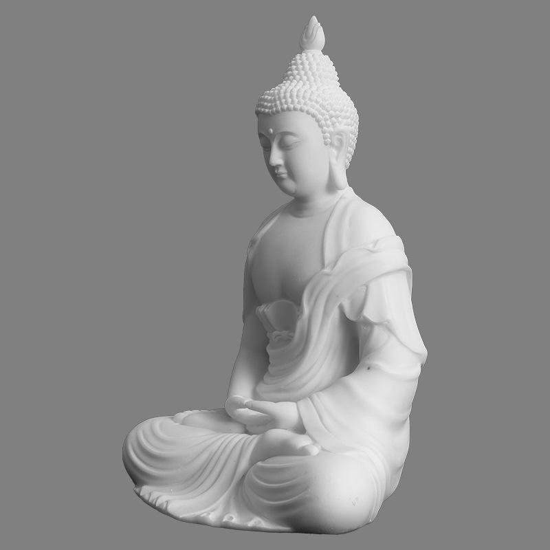 Adorno de Estatua del Sudeste Asiático Buda Tailandés Resina Arte Zen Artesanía Restaurante Sala de Estar Entrada Decoración del Hogar Creativo