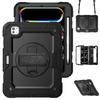 IPad Pro 11 Inch M4 M5 Case 360 Rotating Stand Shockproof Silicone Hard Shell Portable Handheld Cover