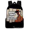 Grand Theft Auto Grand Theft Auto Peripheral Animation Backpack Men's and Women's School Bags