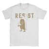 Men women T-Shirts Resist Humorous  Tees Short Sleeve Penguin Activism T Shirt Crewneck Clothing Birthday Present