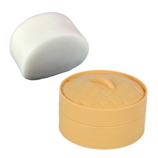 Chinese Food Squeeze Toy Slow-Rising Bun Dumpling Roll TPR Steamed Fidget Toy for Stress Relief Cute