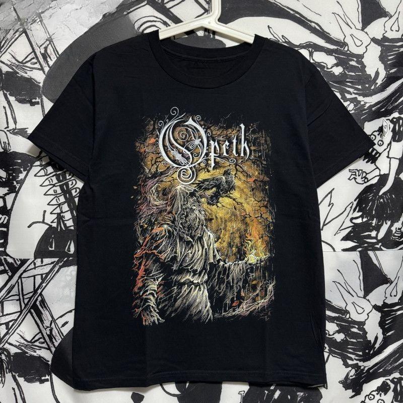 Avantgarde Metal Band Opeths Nische Stilvolles Baumwoll-T-Shirt mit Rock-Thema für Herren und Damen