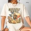 Tričko s kovbojským grafickým potiskem Horní country hudební topy Texas Tričko Vintage country západní tričko Neformální oblečení Y2k Unisex