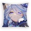 Hydro Archon of Fontaine Furina Pillow Case Antidustmite Pillowcase Invisible zipper silky short plush Sofa cushion cover