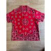 Used Supreme Bandana Print Short Sleeve Shirt Red Paisley Street