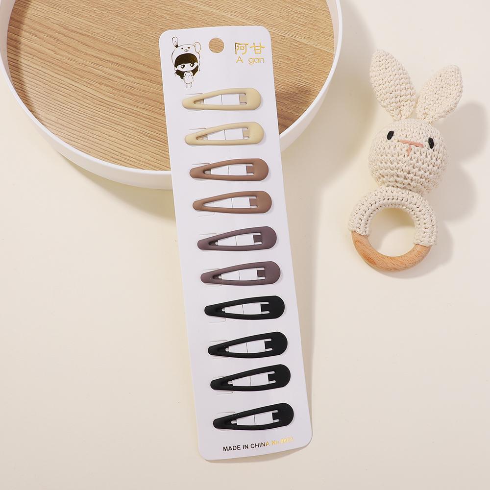 10Pcs Kawaii Geometric Metal Hairpins Set Women Girls Child Hairgrips Hair Clips Pins Barrettes Accessories Hairclip Headdress Quality