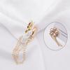 2Pcs Multi-Function Magnetic Clothing Clip With Chain Metal Buttons Clip Clothes Scarf Trouser Legs Cuff Fixing Magnet Pin