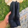 Leather gloves, sheepskin and fur integrated, men's and women's outdoor riding, warm and thickened, winter cycling, driving, motorcycle waterproof