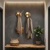 High-Quality Brass Brass Wall Hooks Durable Construction Creative Look No-Drill Wall Hooks Strong Load-Bearing