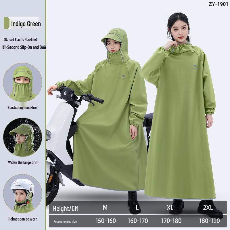 

XL Водонепроникне електричне пончо для самоката - Товсте, Повнорозмірне, Захищене від зливи для чоловіків та жінок XXL