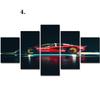 Posters Modular Prints HD 5 Pieces Racing Game Canvas Painting No Framework Picture Modern Living Room Home Decoration Wall Art