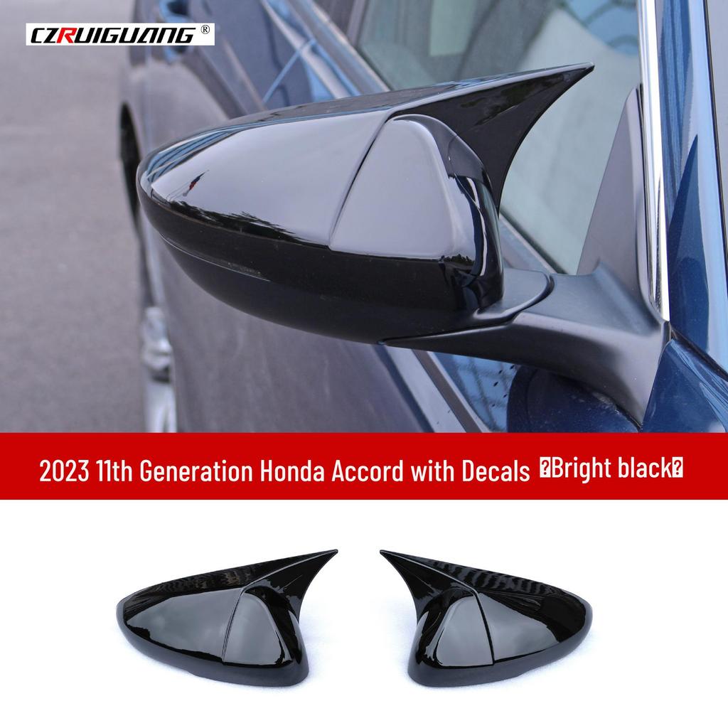 Compatible with 2023 11th Gen Accord: upgraded with roof spoiler, front lip, side skirts, louvers, and rear spoiler.