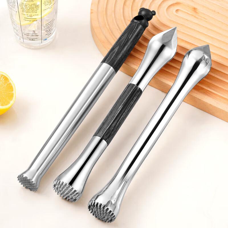 304 Stainless Steel Cocktail Muddler with Bear Handle