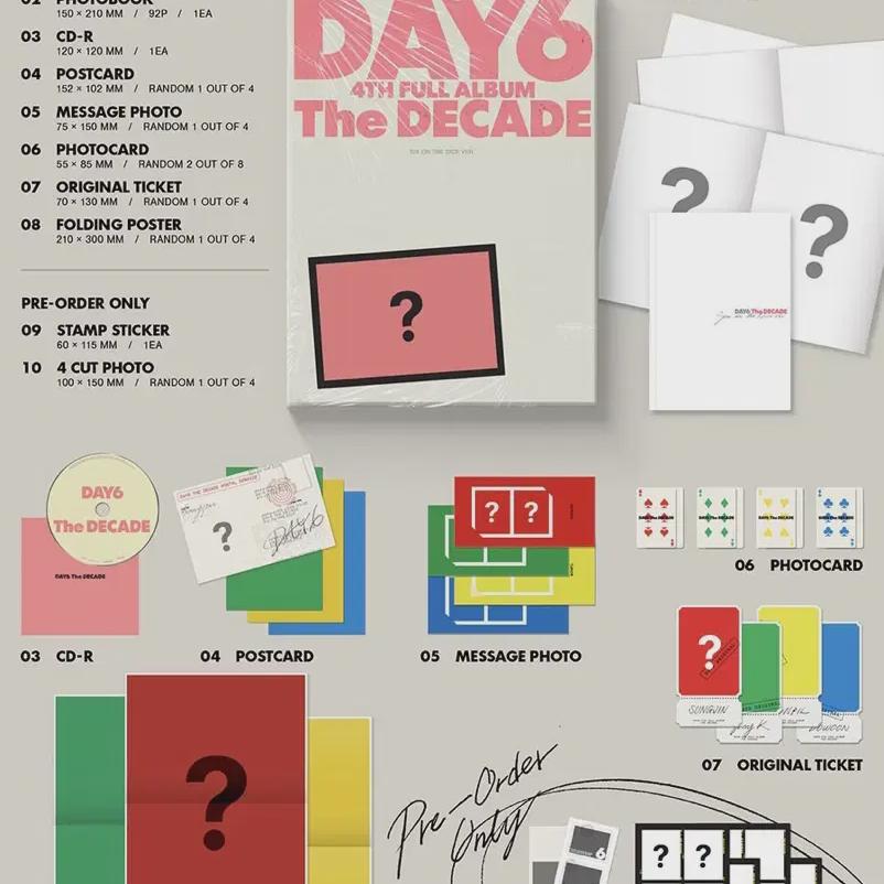Day6 The Decade Album (4 Cuts Not Included)