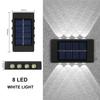 Solar Wall Light Up-Down Lamp Outdoor Waterproof Light Control Wall Lamp LED Solar Light for Courtyard Street Yard Garden Decor