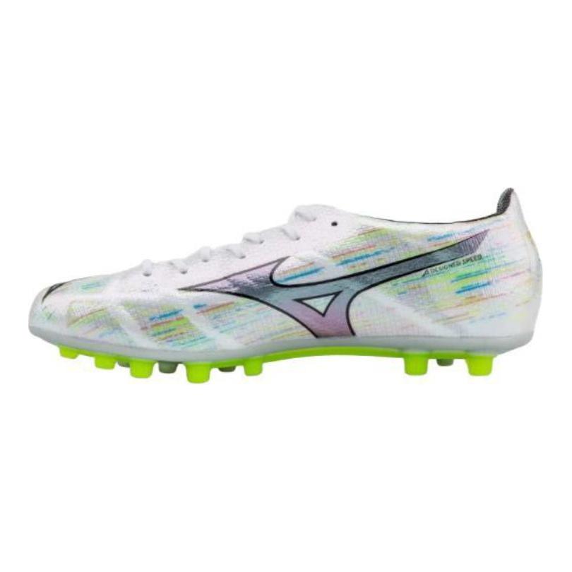 Mizuno AG Short Rubber Studs FG Long Rubber Studs Slip Resistant Breathable Soccer Shoes Unisex Silver White Green Mizuno P1GA2561-09