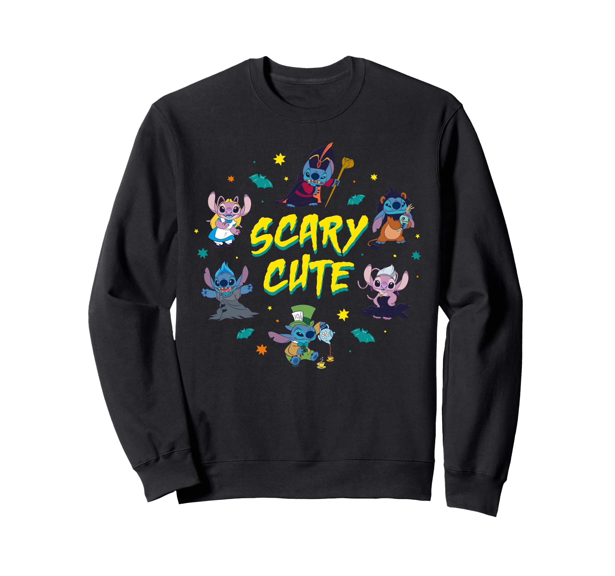 Толстовка Disney Stitch & Angel на Хэллоуин Страшно милая Костюм Disney