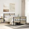 VidaXL Metal Bed Frames Without Mattress Sonoma Oak 120x200 Cm 4017118