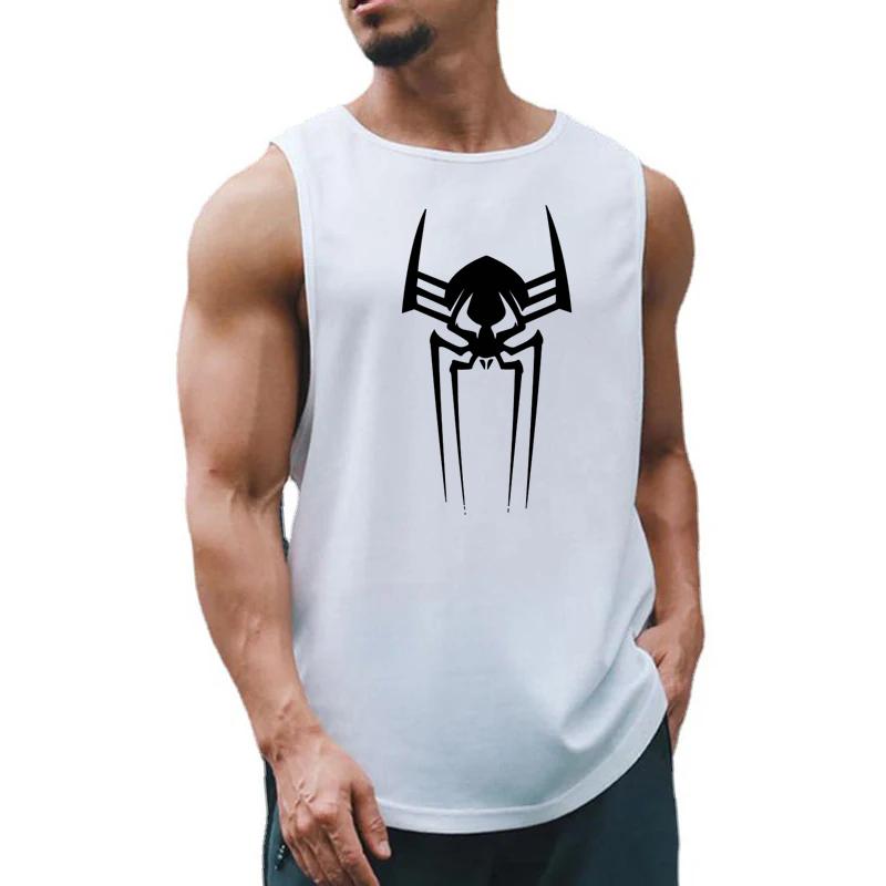 Sommer Herreklær Gym Tank Topper Basketball Sportsklær Hurtigtørkende T-skjorte uten erme Trening Fitness Vest Pustende Singlets
