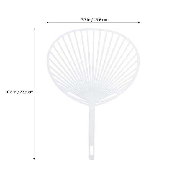 Buy Pack of 20 Plastic DIY Creative White Japanese Fan Uchiwa DIY Kit