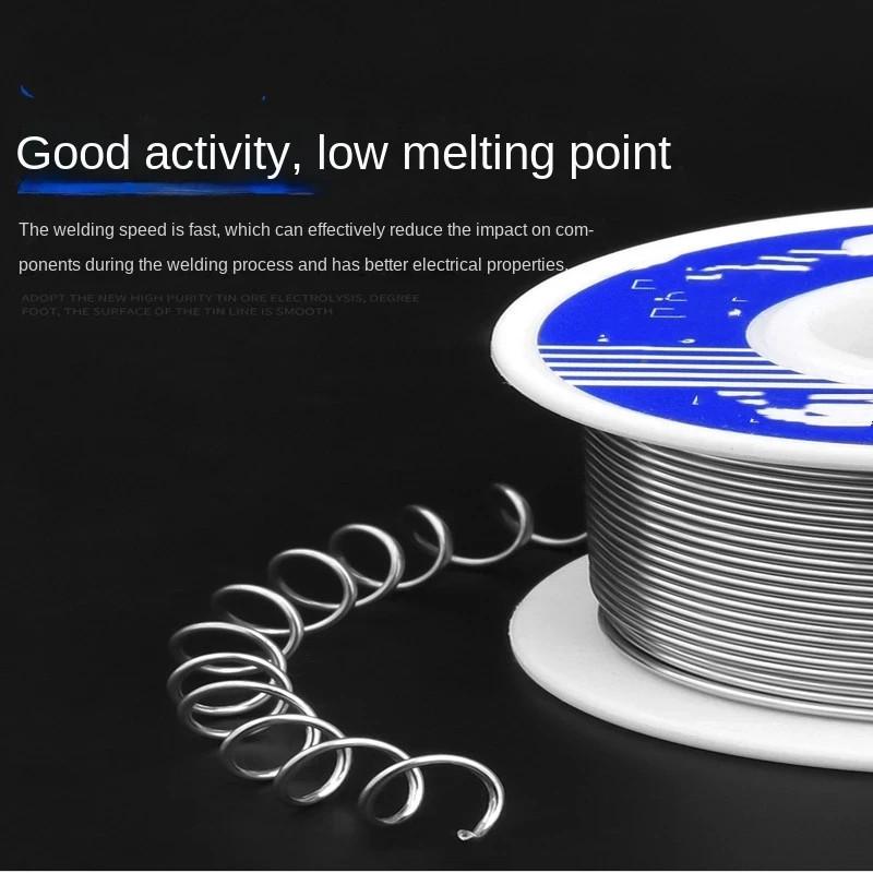 50/100G Blechdraht Lötlitze mit Flussmittel Schmelzpunkt Kolophoniumkern Lötrolle No-clean Elektrische Reparatur Lötmittel Zum Löten