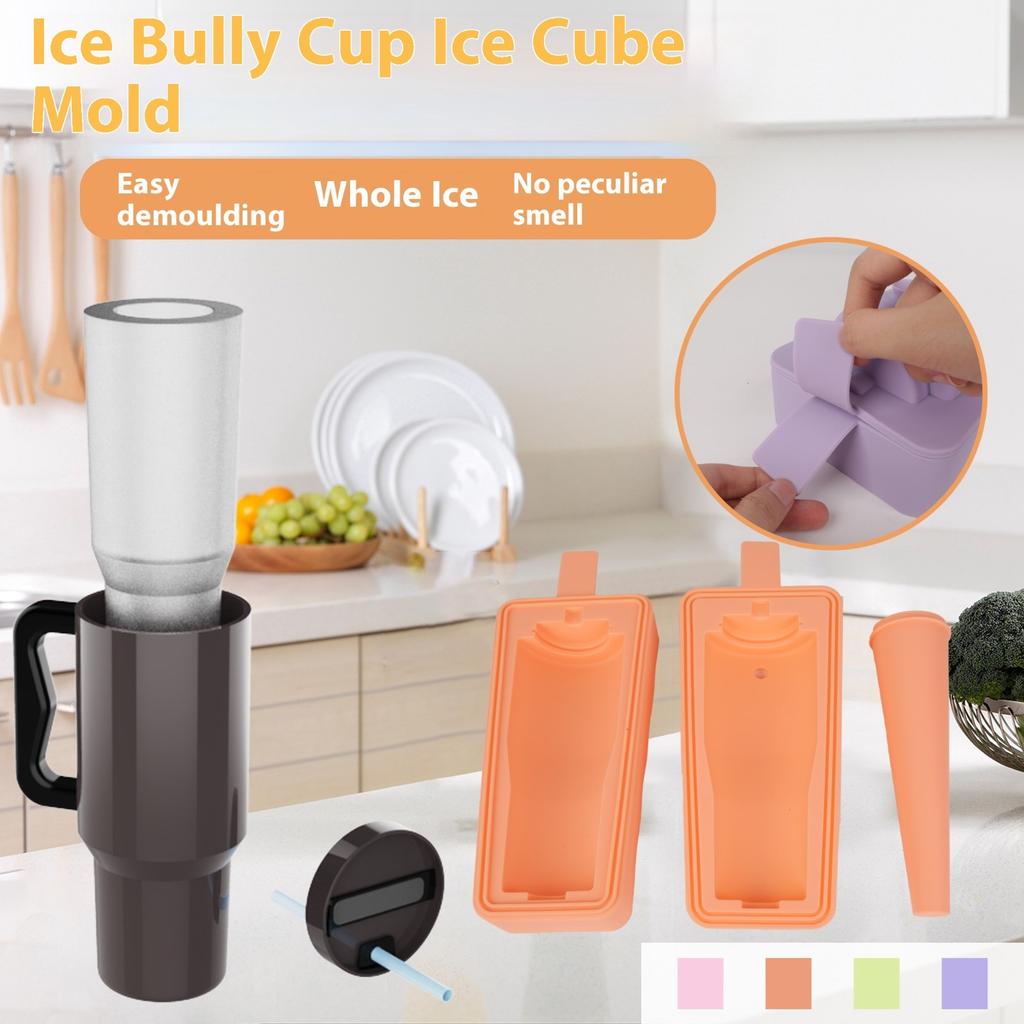 Tray For Cup 30 Oz-40 Oz Tumbler Ice Mold,Silicone Trays With Lid And For Chilling Drinks, Coffee, Juice, Whiskey, Cocktail