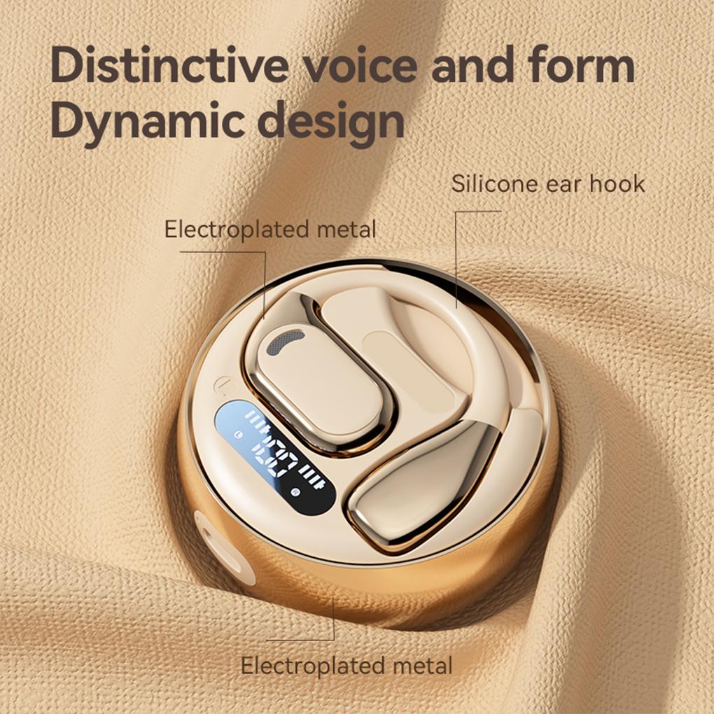 AI Intelligent Translation M76 Wireless Bluetooth Headset Noise Reduction Hanging Ear Running Ows Headset Universal For Travel