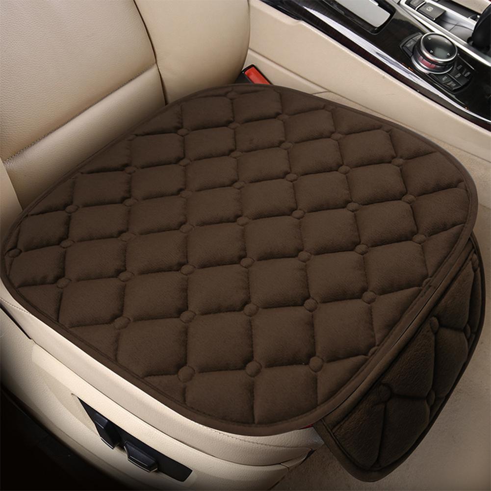 Car Seat Cushion,Seat Pad with Non-Slip Rubber Bottom & Storage Pouch,Universal for Vehicle Truck Van SUV Office Chair