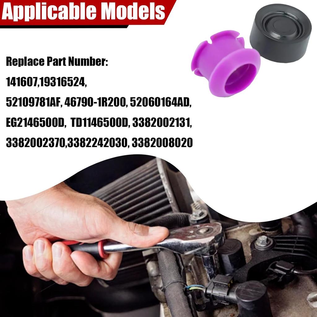 141607 Transmission Gear Shift Cable Bushing Repair Kit - Compatible With Hyundai Kia, Nissan, Frontier, Toyota, Corolla, Sienna, Honda, Mazda,