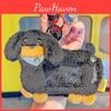 Playful Pabisi Sausage Dog Mini Card Case Keychain With Soft Plush For Use Daily