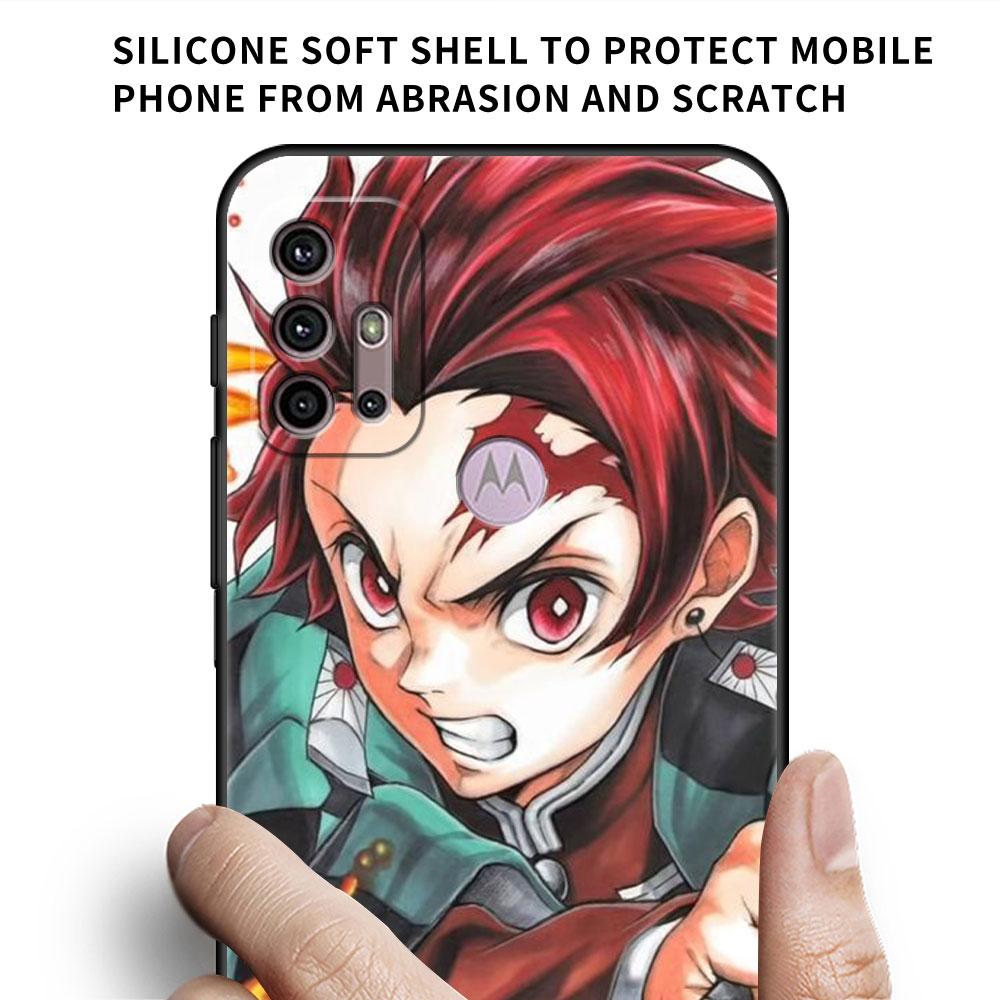 Dämon Slayer Anime Fall Für Motorola G30 G9 Spielen G82 G52 G60 G8 G9 Power G50 One Fusion Edge 30 20 schwarz Weiche Telefon Capas