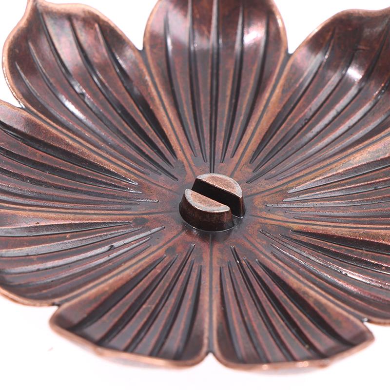 Alloy Incense Burner Stick Holder Plate Burner Plate Buddhism Coil Lotus Censer