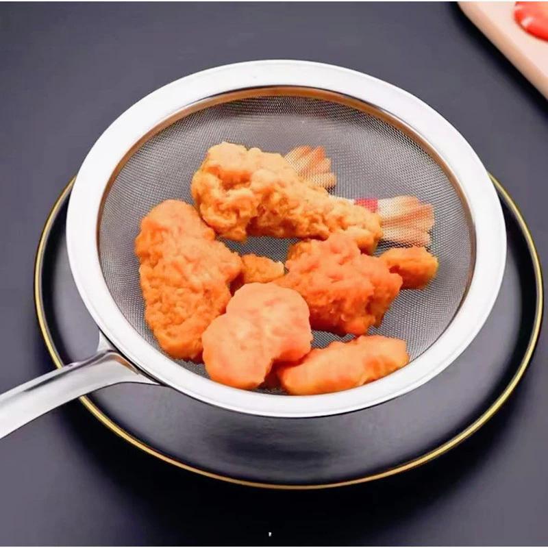 10cm Hot Pot Filter Soup Spoon Kitchen Filter Spoon Hot Pot Filter Stainless Steel Fine Mesh Oil Pot Strainer Ladle Skimmer Oval