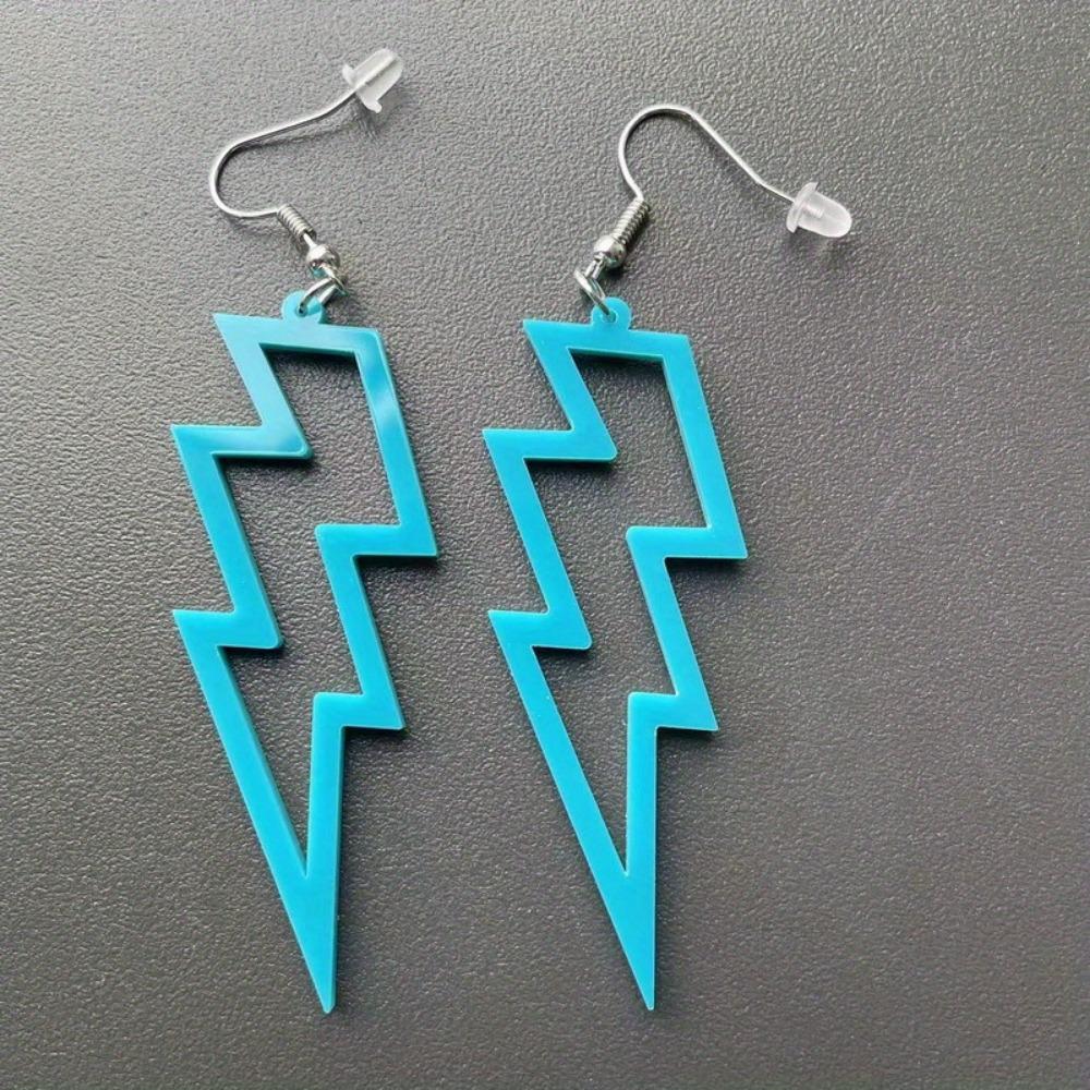 Acrylic Lightning Drop Earrings for Women Dangle Earrings Girls Party Jewelry Gifts