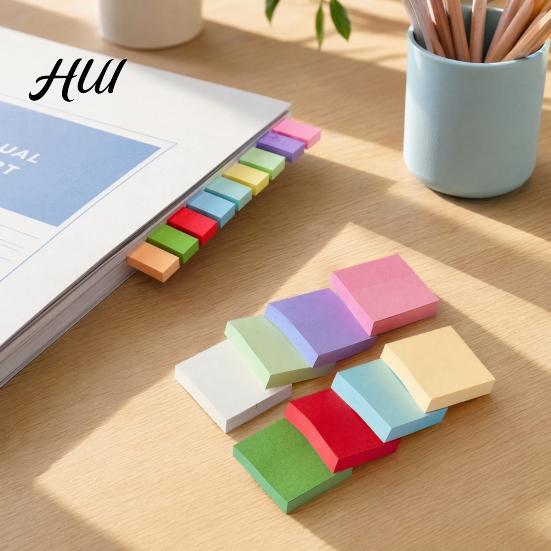 Removable Stick Notes 11 Pcs Notes, 1.5x1.5in Vibrant Colors Self-Stick Pads, 100 Sheets/Pad Memo Pads for Study Daily Organization, School