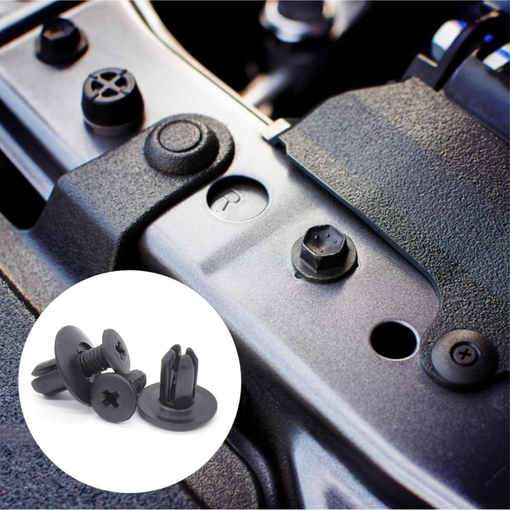 100pcs Car Rivets Car Clips Push Rivets Plastic Rivets Car Interior Clip Retaining Clip Auto Parts