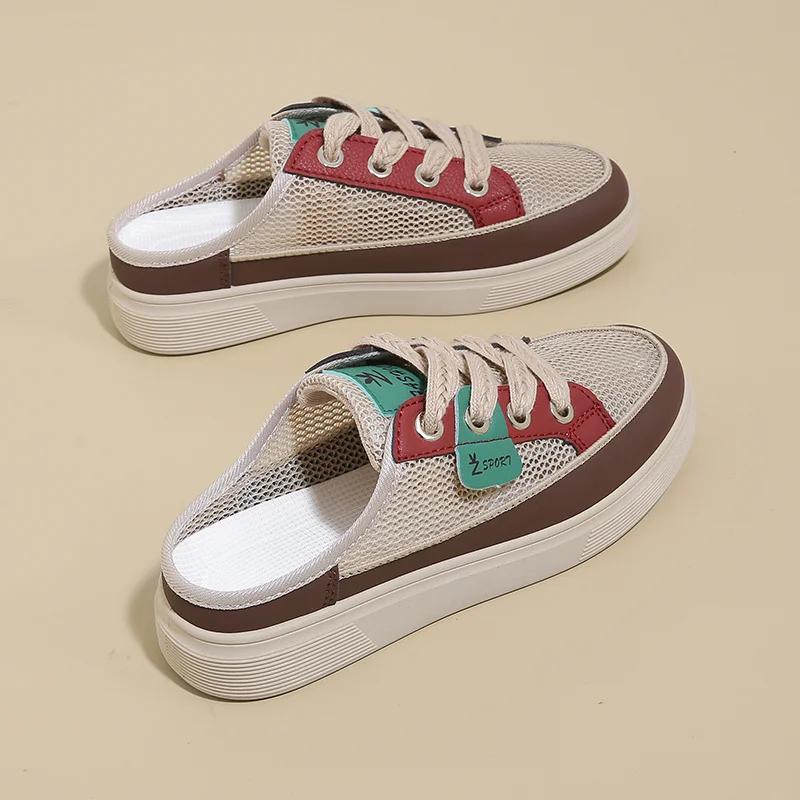 Fashion With Lacing Big Sole Black Women Shoes Training Ladies Fat Sneakers Sport Items Temis Low Prices Portable New Snearkers