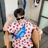 Blocking Fashionable Color Design Letter Printed Children Casual Bag Shoulder
