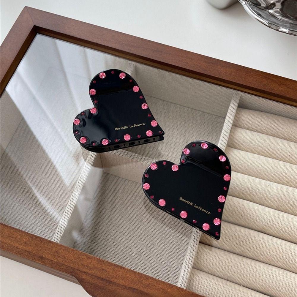 Geometry Shape Love Hair Claw Korean Style Grab Clip Hair Clip Female Hair Accessories