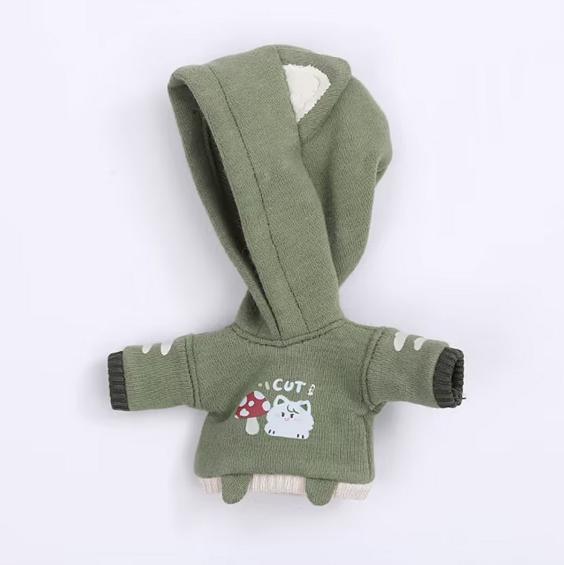 

OB11 Clothes Small Animal Sweatshirt Baby Clothes Suit Shorts Kit Clothes Decoration GSC Body, 1/12bjd Figure Clothes Plaything Clothing OB11