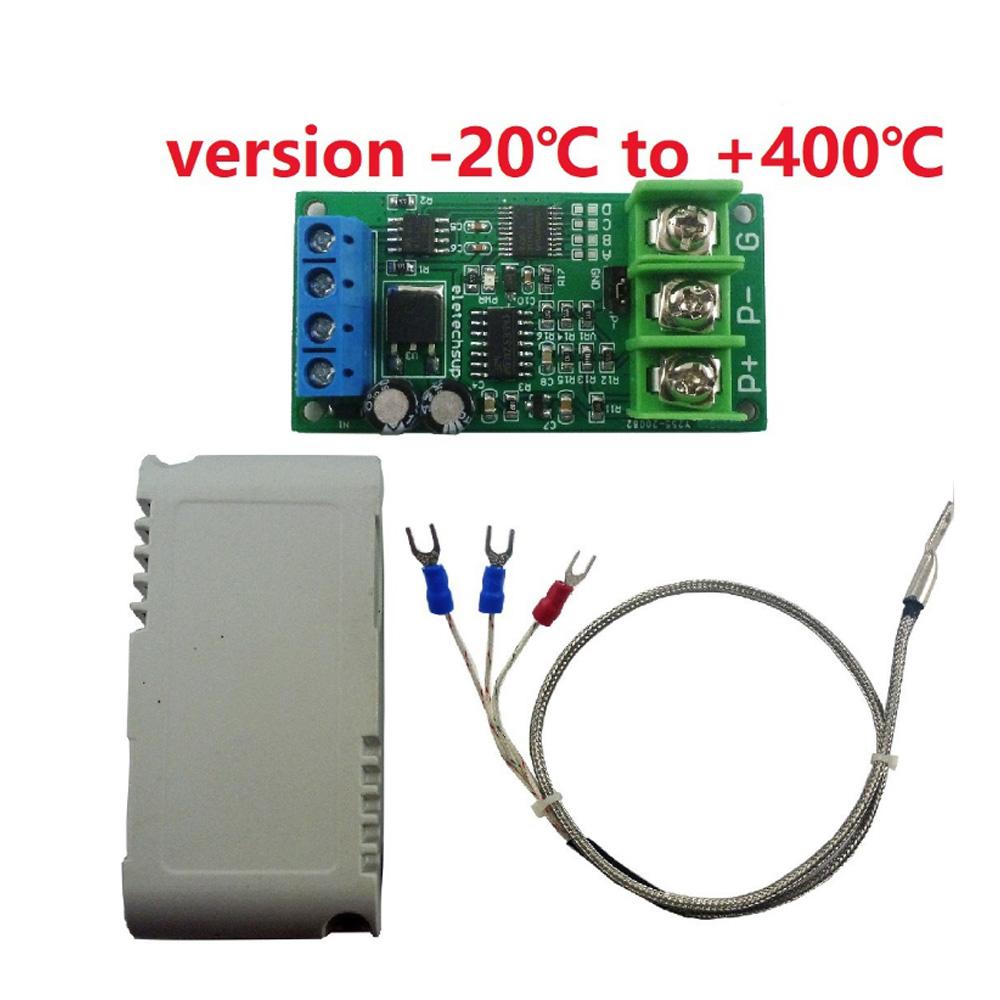 PT100 Temperature Sensor RTD Converter DC 12V RS485 Modbus Rtu Sensor Module -20-220℃/-20-400℃ 8-25V with case