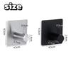 1-10pcs Self Adhesive Hook Heavy Duty Stainless Steel Wall Hooks Towel Clothes Rack Hangers Bathroom Kitchen Storage Holders